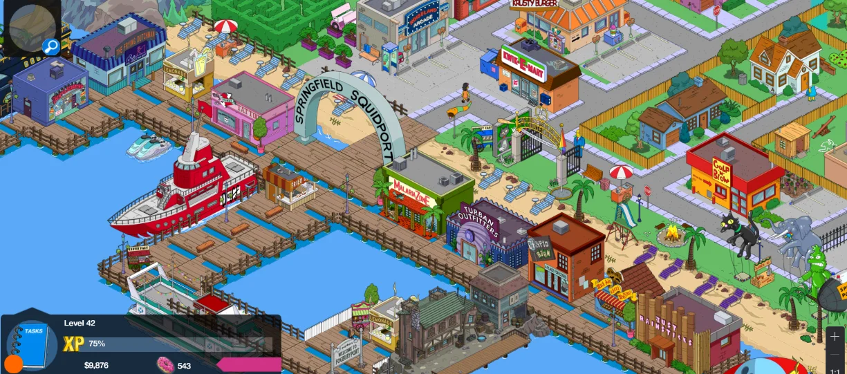 Boardwalk tiles rendering with an early depth-sorting pass applied.